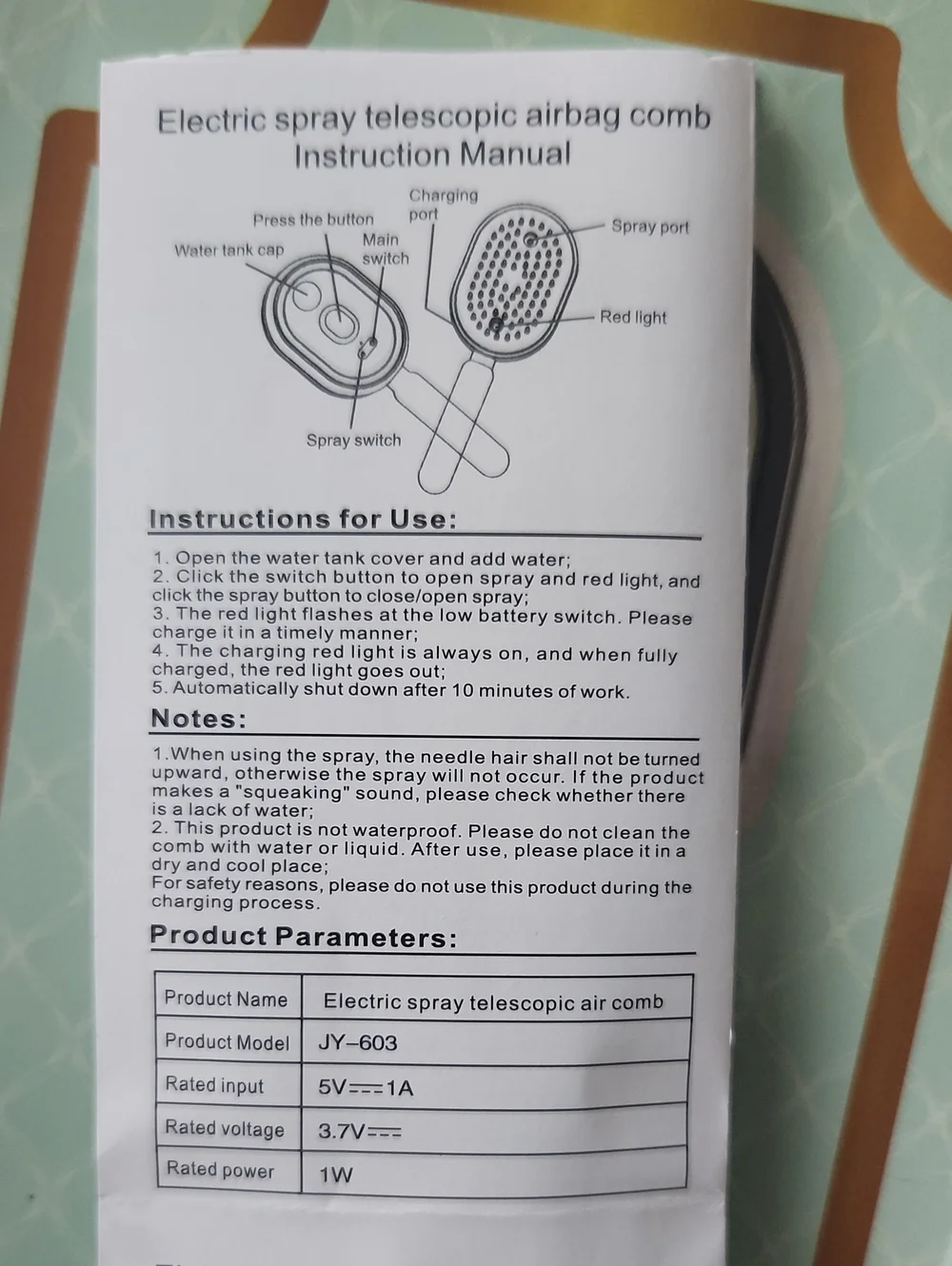 N/A electric spray